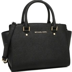 NWT Michael Saffiano Leather Satchel